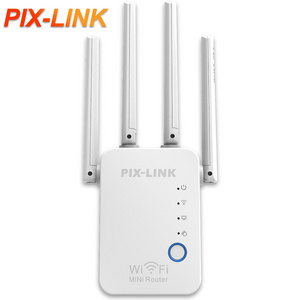 PIX-LINK WiFi Extenders Signal Booster 2.4G Wireless Wi-Fi Repeater 300Mbps 4 Antenna Long Range for Home with Ethernet Port