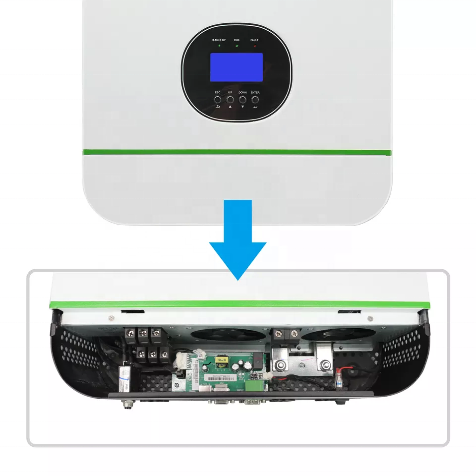 80A MPPT Solar Charge Controller 220V 3000W Solar Inverter Lead Acid Li Ion Lithium Battery Growatt 24V Power Inverter