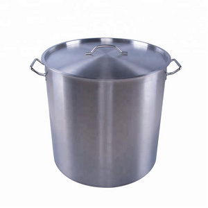 Heavy duty ss304 large big size non stick induction 12l 50l 70l 100l 150l 200l 30l stainless steel stock pot