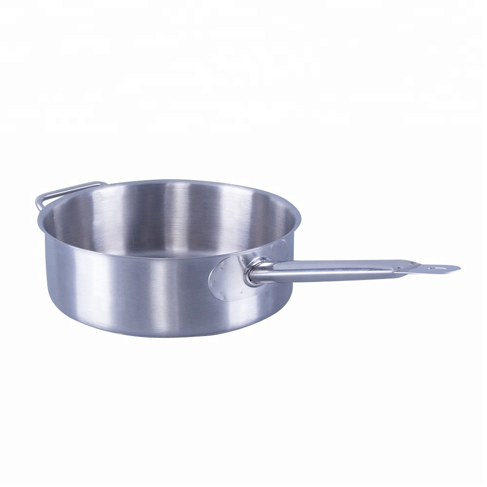 Kitchen Food Sets Wok Pan Long Handle Stainless Steel Wok Wok 3 Burners Full Kitchen Support