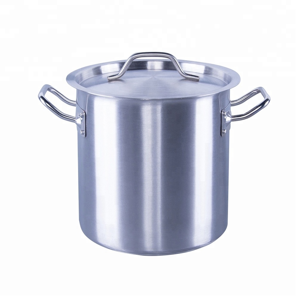 High quality stainless steel commercial kitchenware stock pot