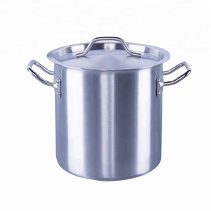 High quality stainless steel commercial kitchenware stock pot