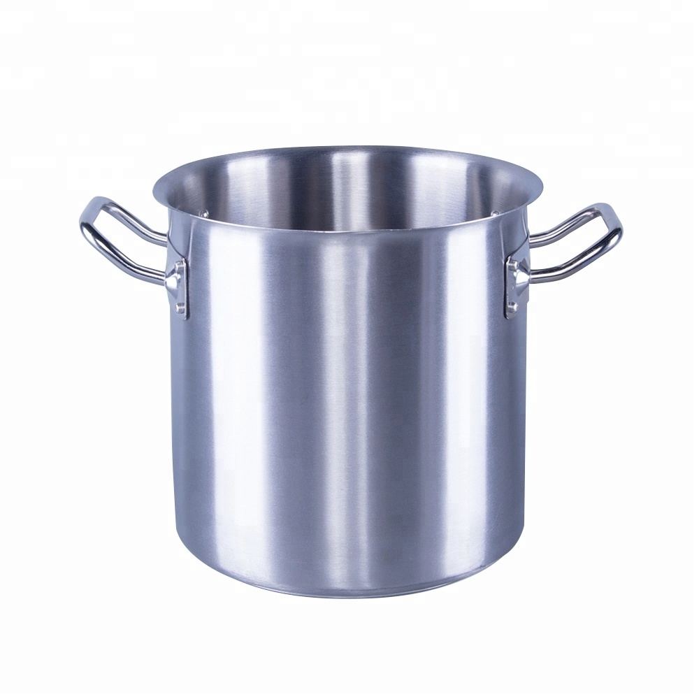 High quality stainless steel commercial kitchenware stock pot