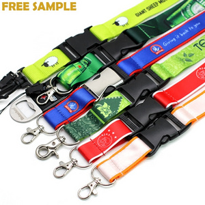 No Minimum Order Manufacturer Cheap Personalized Neck Tool Printing Polyester Sublimation Custom Lanyards With Logo Custom