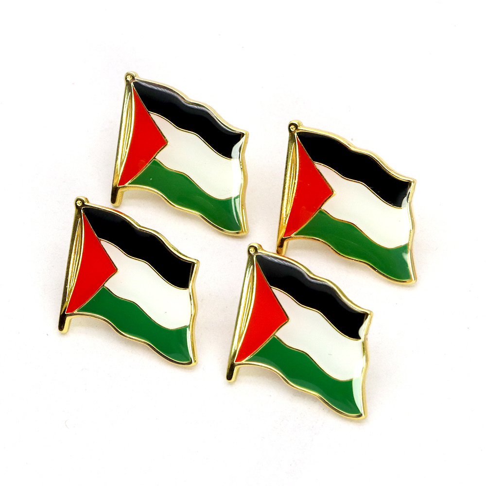 Manufacturers Custom Enamel Pin Palestine Fist Pin Blank Print With Epoxy Lapel Pins Hat Collar Badges