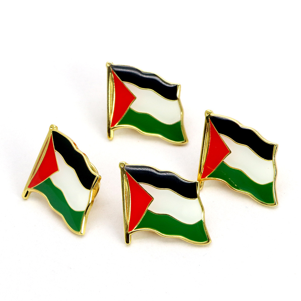 Manufacturers Custom Enamel Pin Palestine Fist Pin Blank Print With Epoxy Lapel Pins Hat Collar Badges