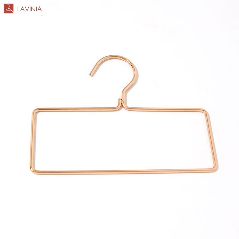 Lavinia wholesale square gold color rose gold scarf towel hijab bra square metal hangers