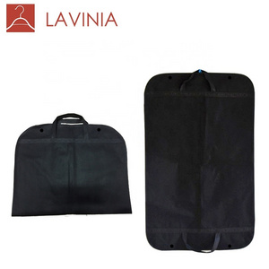 Custom Factory products Clothes dust cover non-woven black storage bag Clothing covers