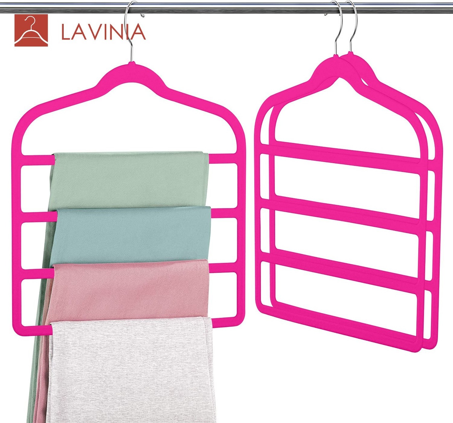 trouser hangers multi-functional Scarf rack Ties Towel Multi Layer Hanger velvet hangers