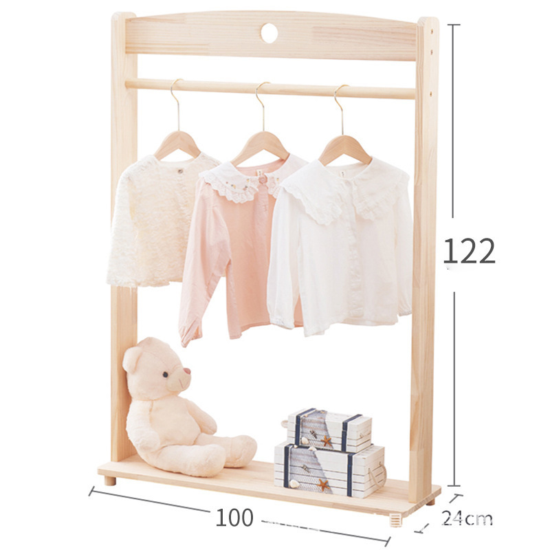 Home Furniture Cloths Stand Wooden Coat Hanger Rack For Kids Wooden Dress Stand Rack