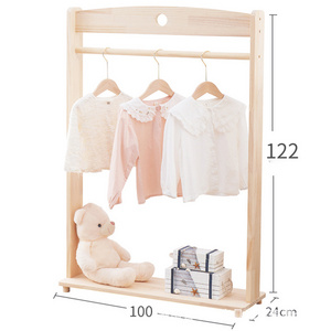 Home Furniture Cloths Stand Wooden Coat Hanger Rack For Kids Wooden Dress Stand Rack