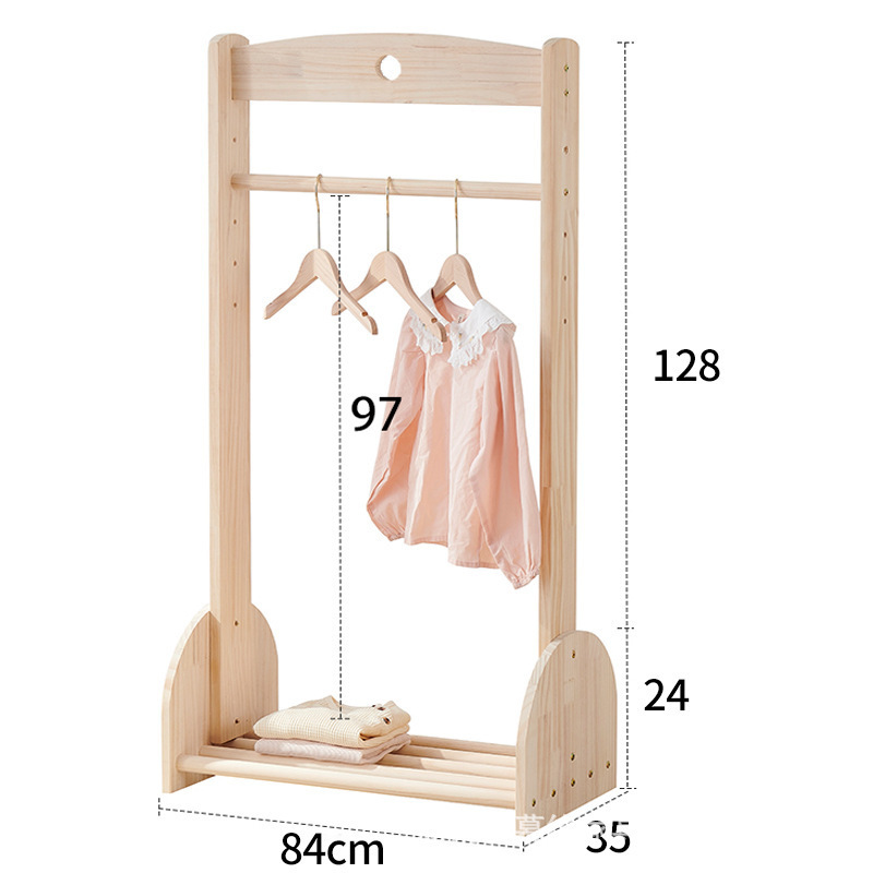 Home Furniture Cloths Stand Wooden Coat Hanger Rack For Kids Wooden Dress Stand Rack