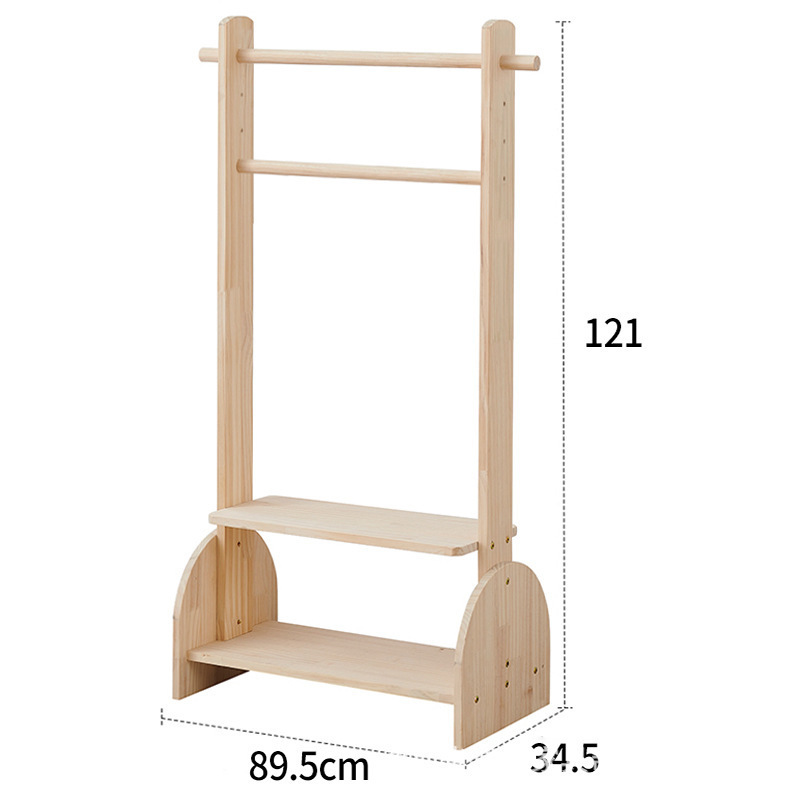 Home Furniture Cloths Stand Wooden Coat Hanger Rack For Kids Wooden Dress Stand Rack