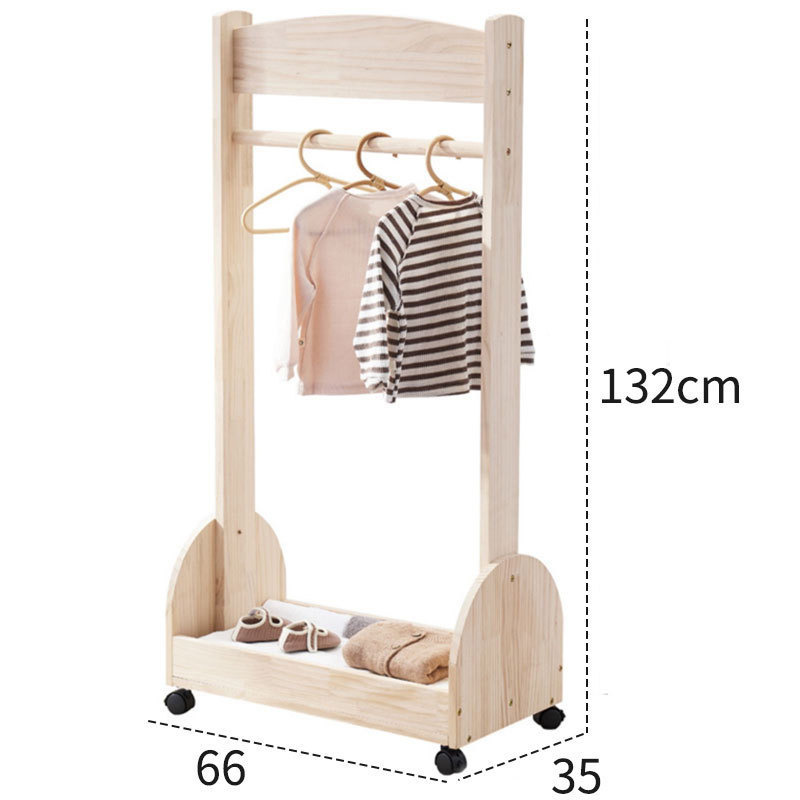 Home Furniture Cloths Stand Wooden Coat Hanger Rack For Kids Wooden Dress Stand Rack