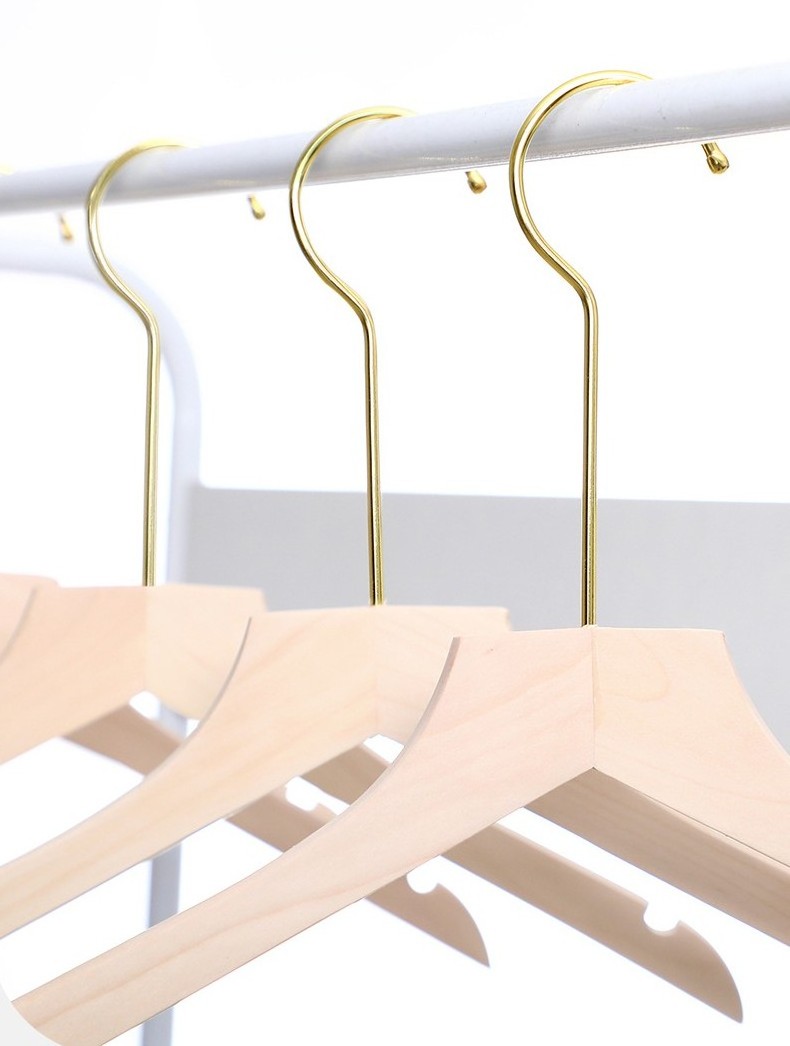 Lavinia Wholesale Durable Slim Smooth Natural Hangers Wood Hangers