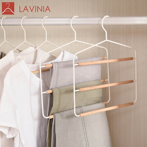 iron wooden hanger for clothes Storage Hanger For Kids Baby Clothing Store