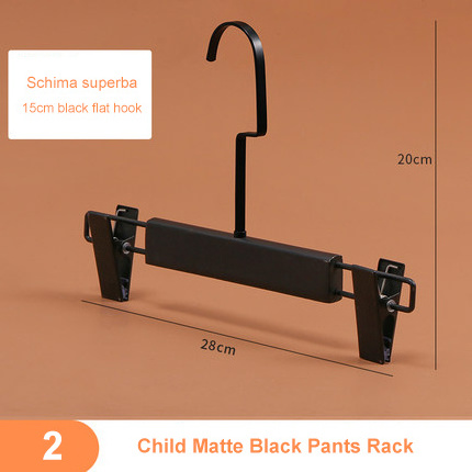 Clothing store wholesale Custom Clothes Coat Black Wooden Hanger With Logo adult children's wear wooden pants rack