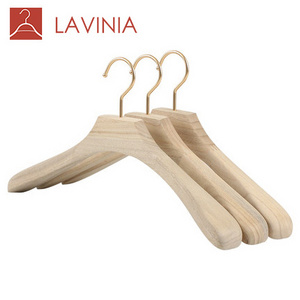 Wholesale natural Camphor wood adult suit coat trouser hanger non slip manufacturer hangers for cloths