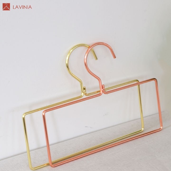 Lavinia wholesale square gold color rose gold scarf towel hijab bra square metal hangers