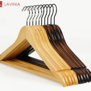 Lavinia manufacturer custom wooden hanger for clothes notches cheaper price clothing racks for boutique