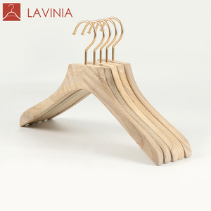 Luxury Cedar Hangers with Gold Hook