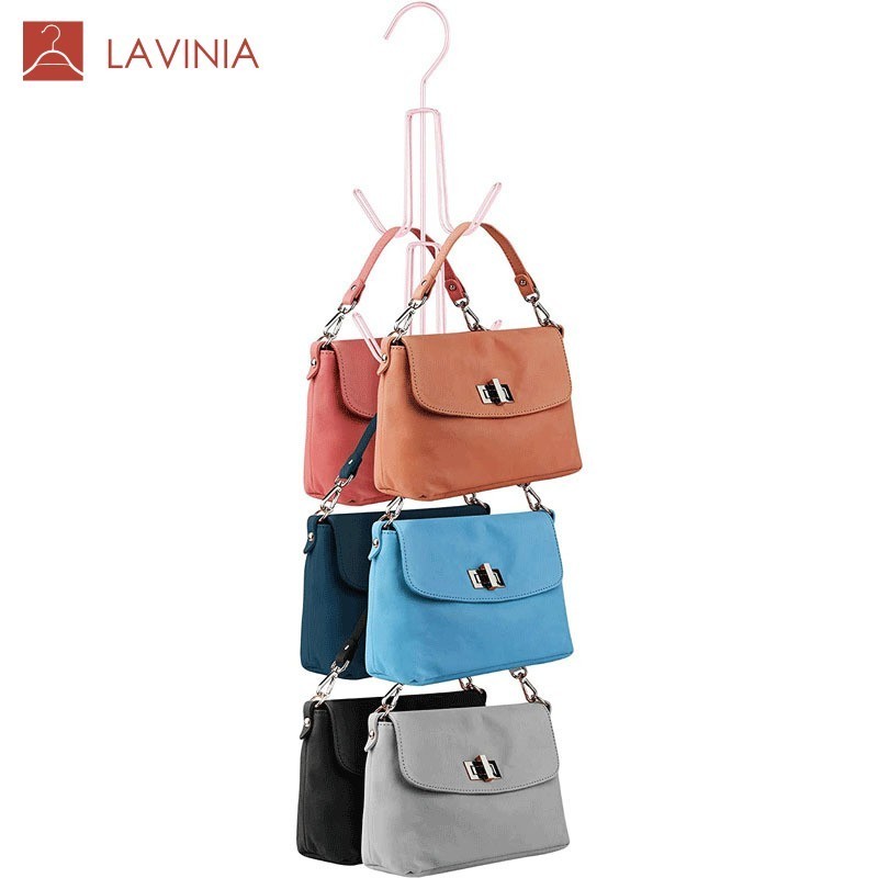 Metal Hooks Closet Storage Wallet Belt Tie Hat Scarf Bag Multifunctional Hook Rack Household Multi Layers Metal Hanger