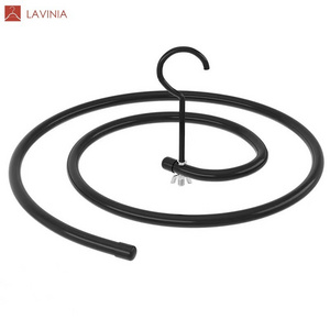 Lavinia hot selling spiral clothes hanger for airing the quilt round metal hangers