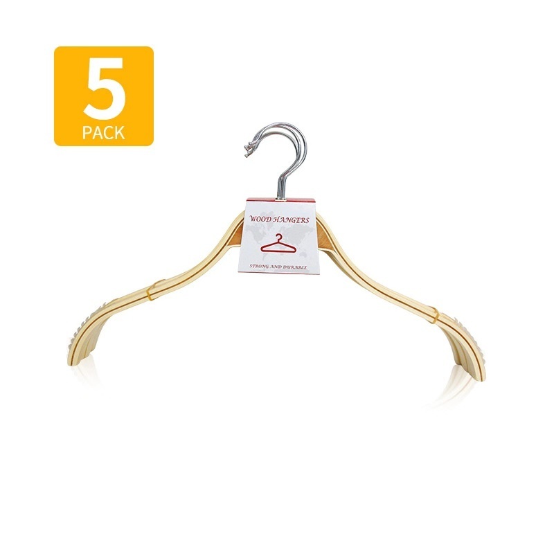 Non Slip Cheap Yiwu laminated bamboo coat hanger rack