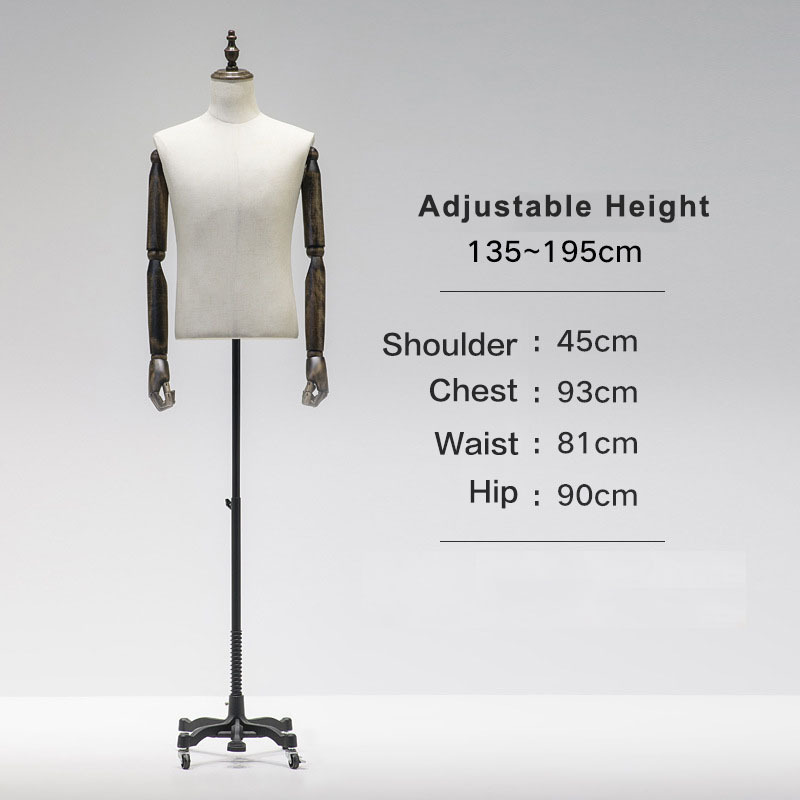 Lavinia Display Window Shop Display Male Mannequin Torso Stand Half Body Men Suit Mannequin for men's Suit