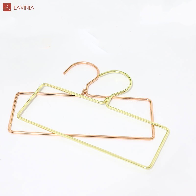 Lavinia wholesale square gold color rose gold scarf towel hijab bra square metal hangers