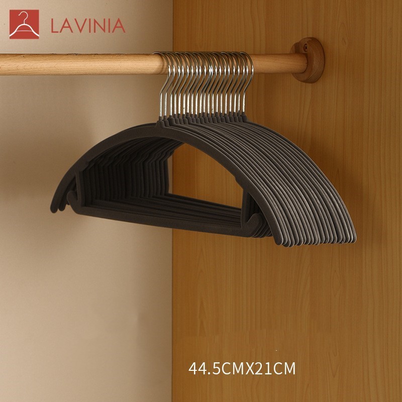 Modern New plastic hanger creative simple clothes rack non-marking non-slip Round Velvet Hangers