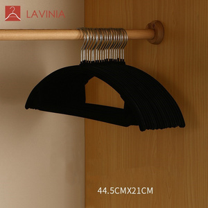 Modern New plastic hanger creative simple clothes rack non-marking non-slip Round Velvet Hangers