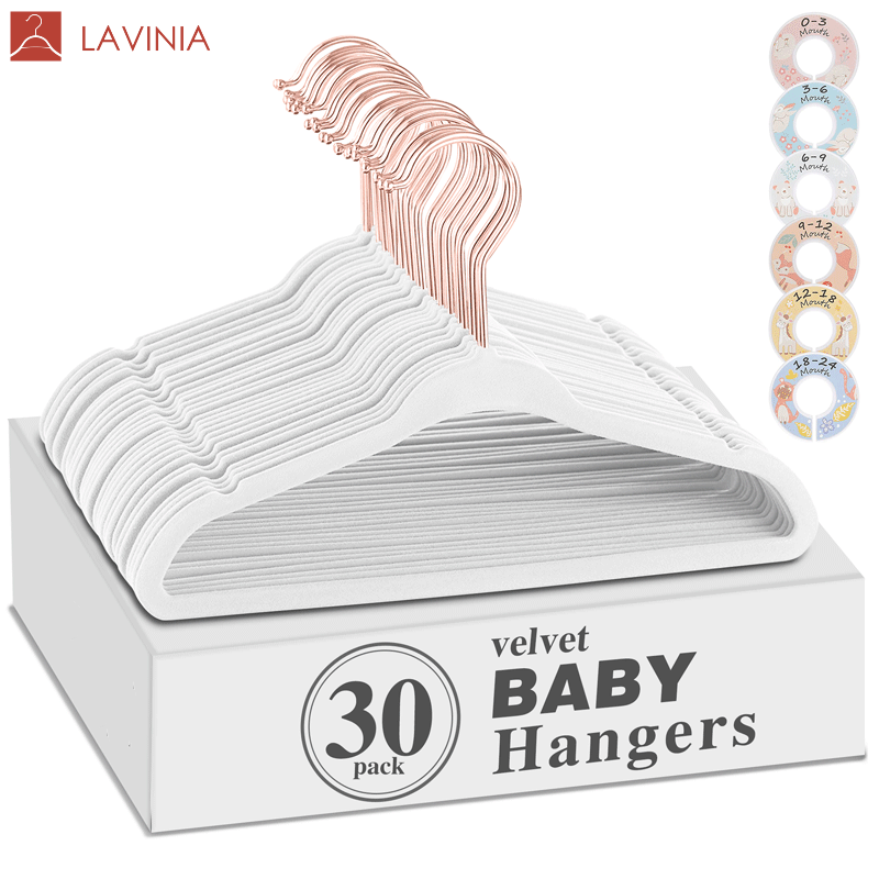 Lavinia low price custom classic modern style baby hangers plastic hangers velvet baby non-slip velvet hangers