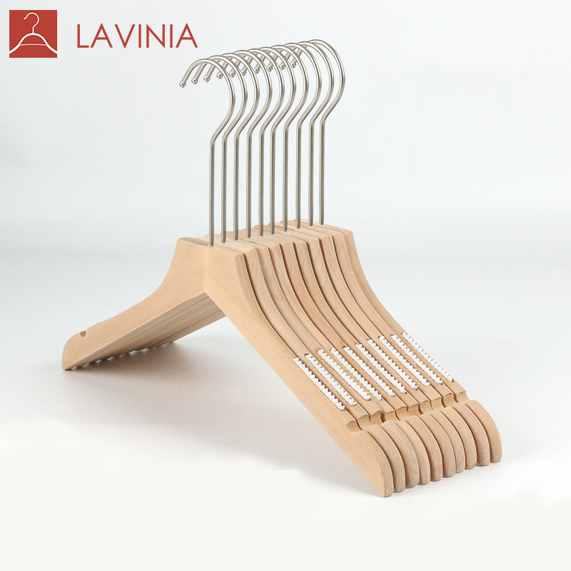 Best selling jacket laundry racks coat hanger and custom mini wooden suit clothe hanger  kayu