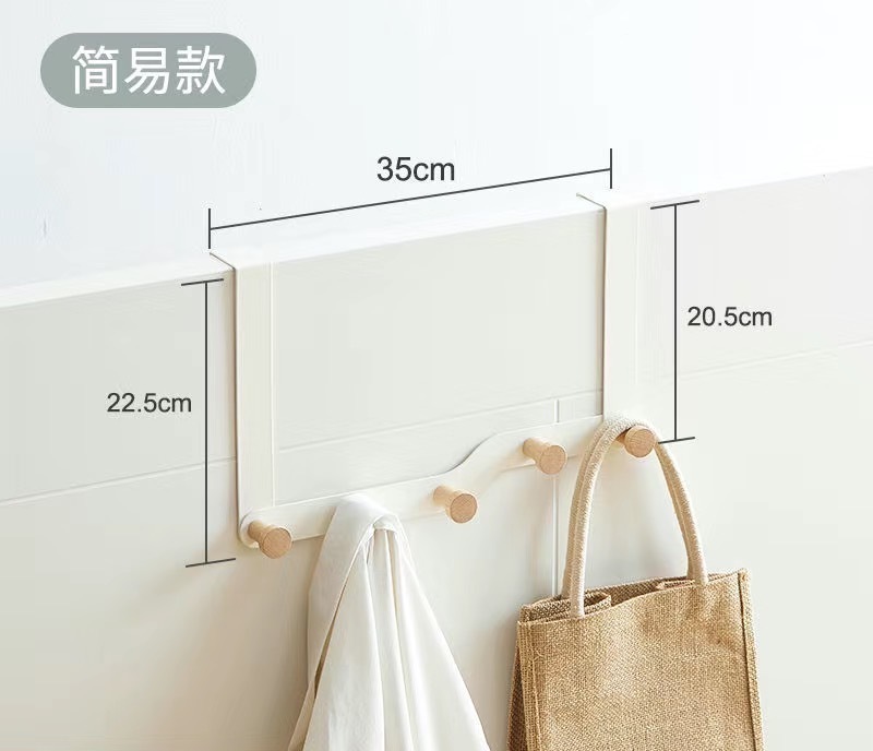 Lavinia Home Home creative door back bedroom white black grey color wall hanger traceless coat hook