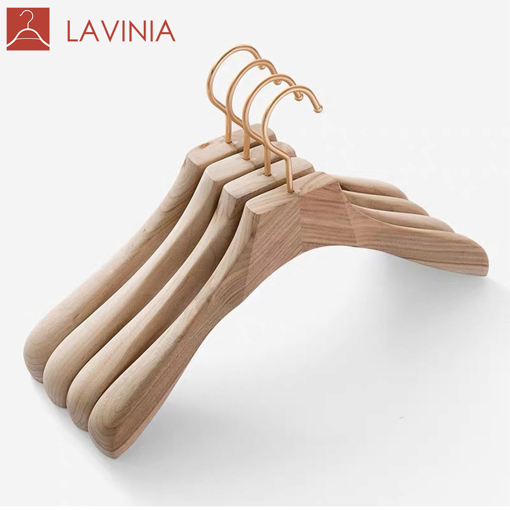 Luxury red basic cedar camphor wood coat cloth hanger