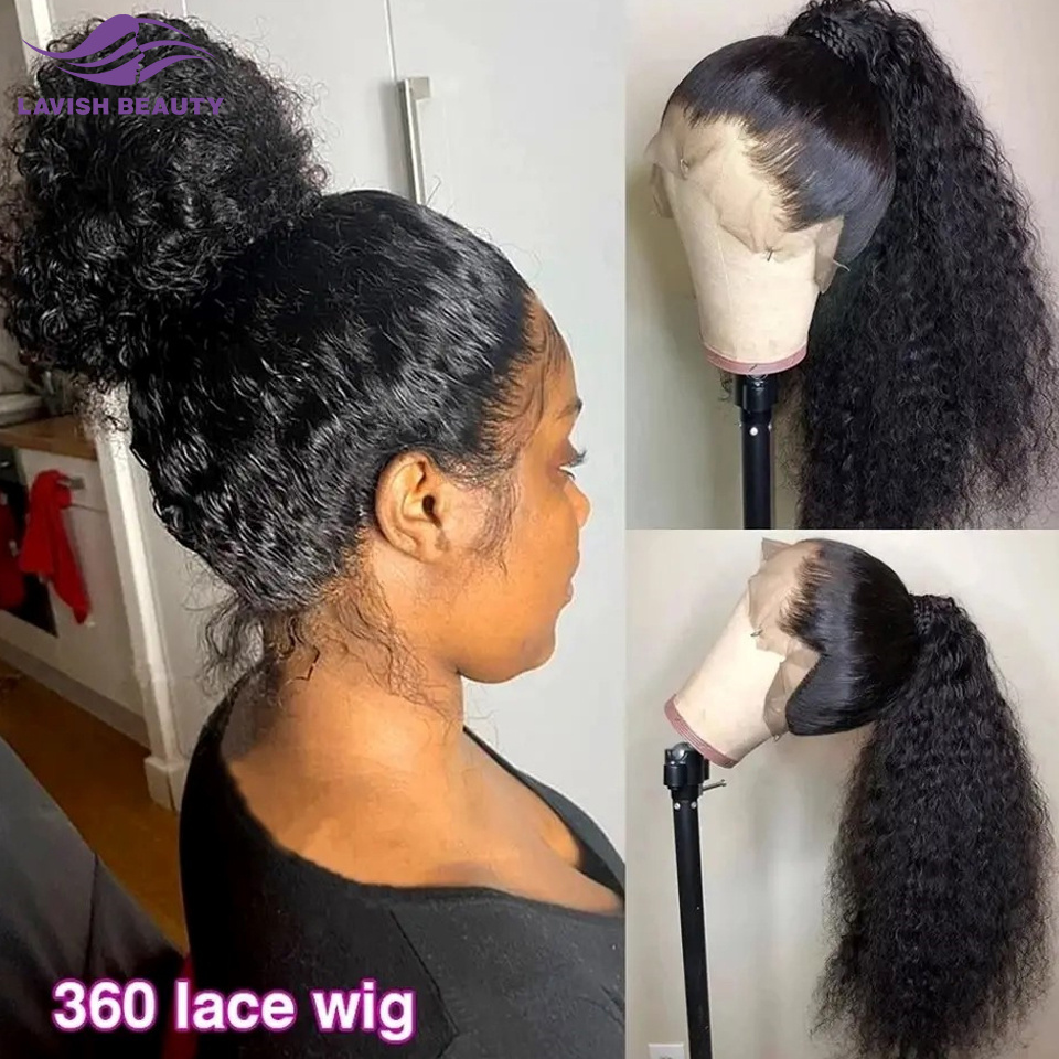 Glueless Full Hd Lace Wigs Women Kinky Curly Lace Front Wigs Human Hair Hd Lace Frontal Wigs for Black Raw Brazilian Long Large