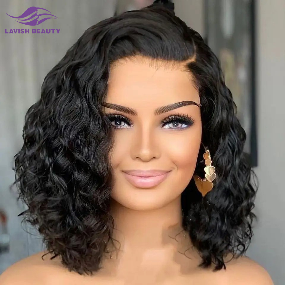 Human Hair Frontal Wig Transparent Lace Virgin Kinky Curly Lavishbeauty Wholesale Raw Indian Natural Hd Full Lace Brazilian Hair