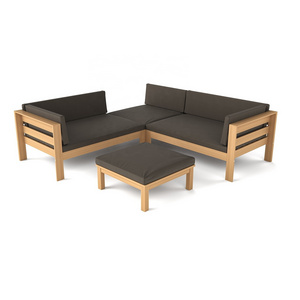 VIET NAM MODERN WOODEN SOFA SET OUTDOOR IN TEAK LOOK