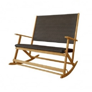 VIET NAM HIGH QUALITY LOW COST PE WICKER DOUBLE ROCKING CHAIR