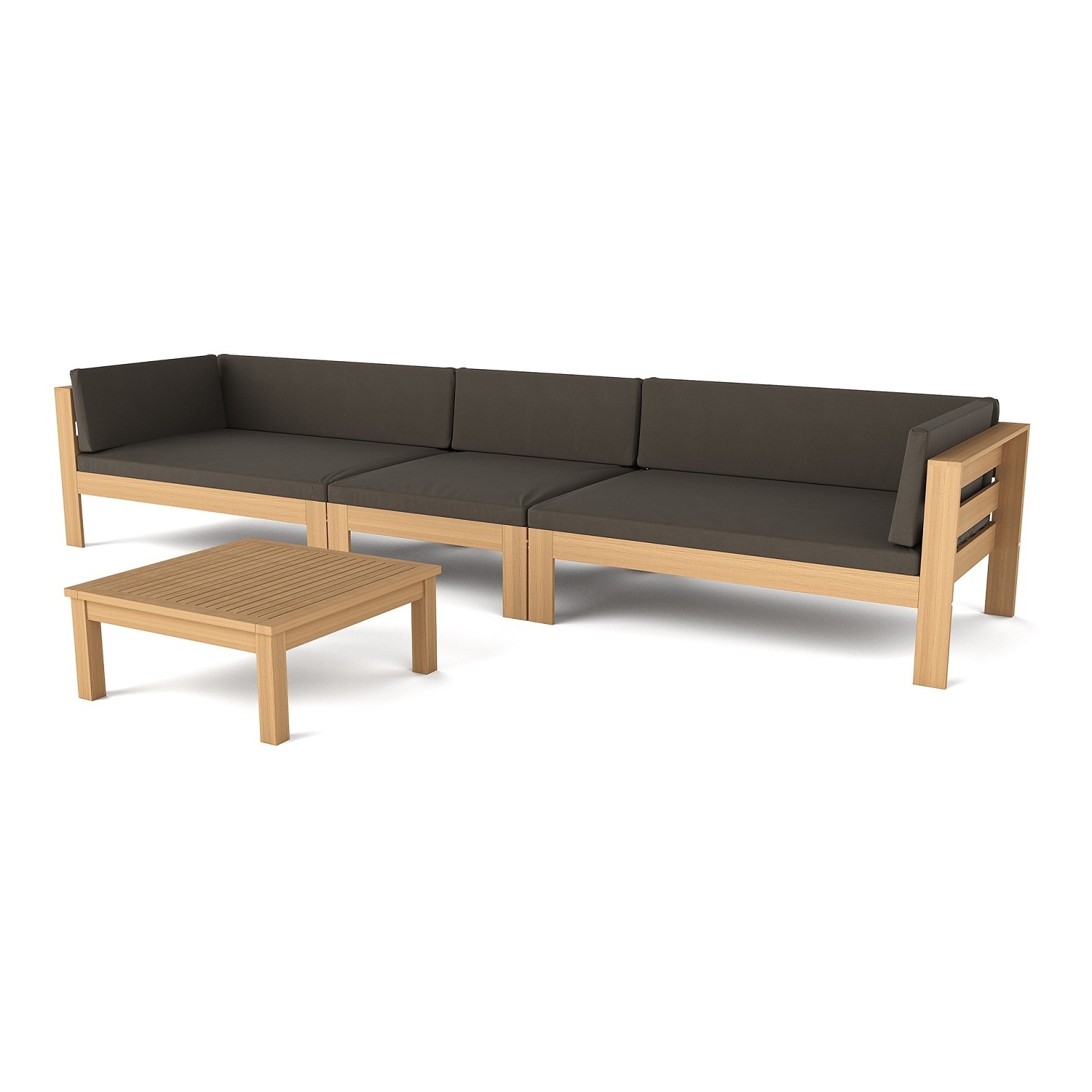 VIET NAM MODERN WOODEN SOFA SET OUTDOOR IN TEAK LOOK