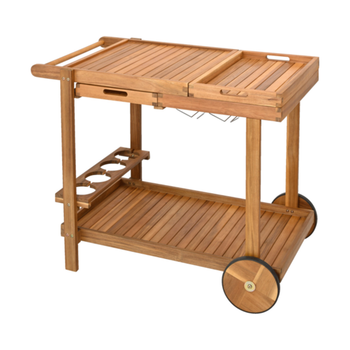 VIET NAM OUTDOOR NEW BBQ GRILL TROLLEY CART IN TEAK LOOK