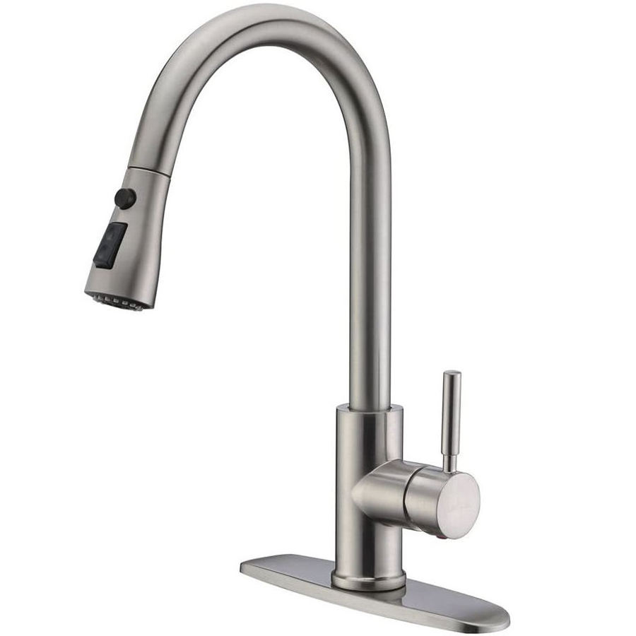 High End Kitchen Faucet Stainless Steel 304 Water Kitchen Taps Brass Pull Down Smart Kitchen Mixer Sink Faucets