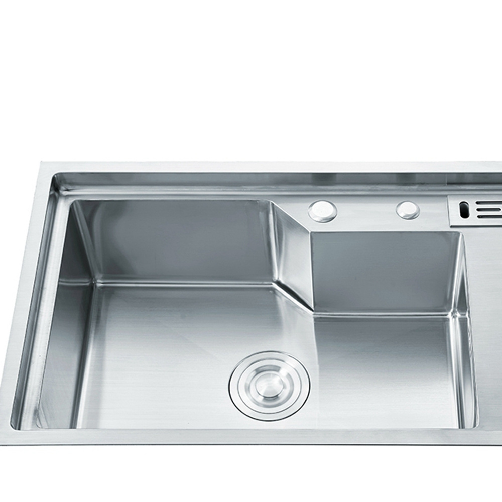 210 MM Thickness Kitchen Stainless Steel Sink Aluminum Smart Kitchen Silver Rectangular Sink