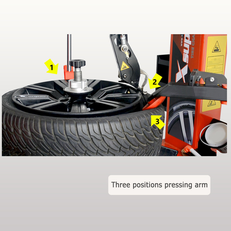 Intelligent and Touchless tire changer for Tire Service with Tire Lifter