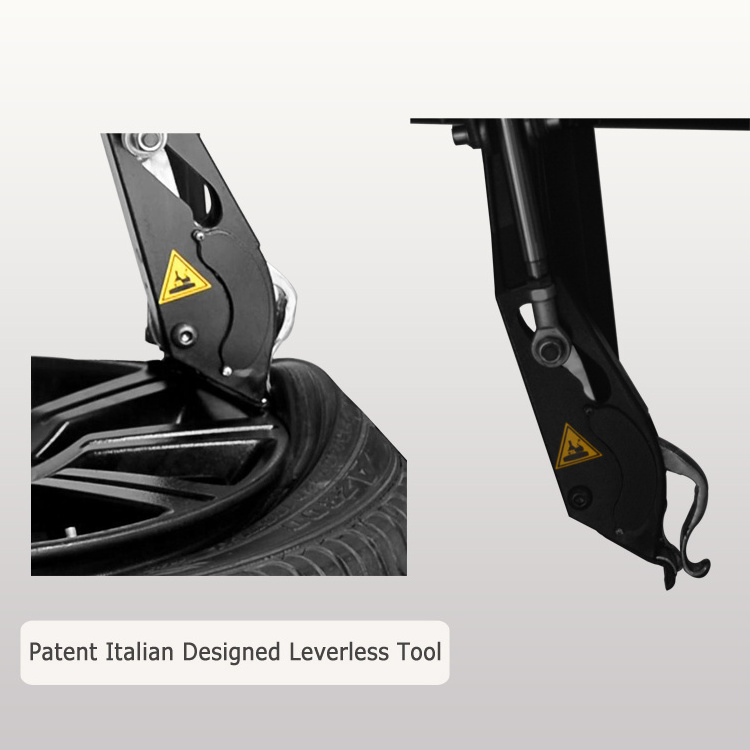 Intelligent and Touchless tire changer for Tire Service with Tire Lifter