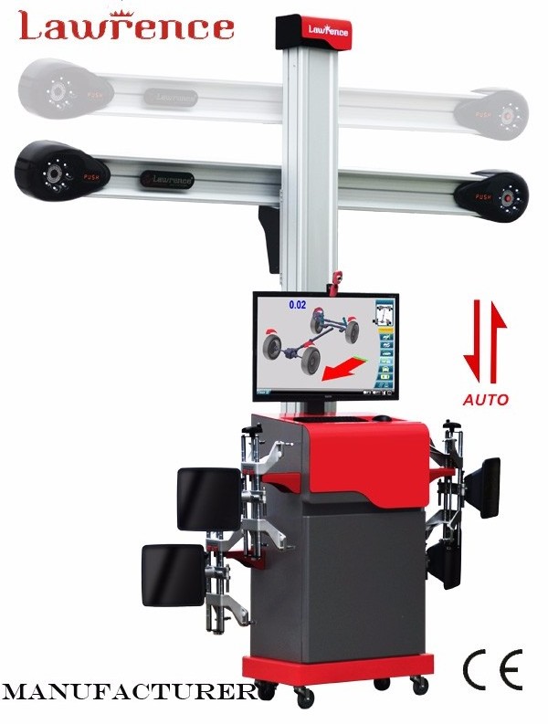 wheel alignment and wheel balancing machine and tyre changer for garage equipment