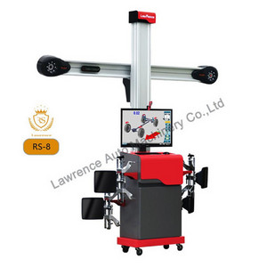 wheel alignment and wheel balancing machine and tyre changer for garage equipment