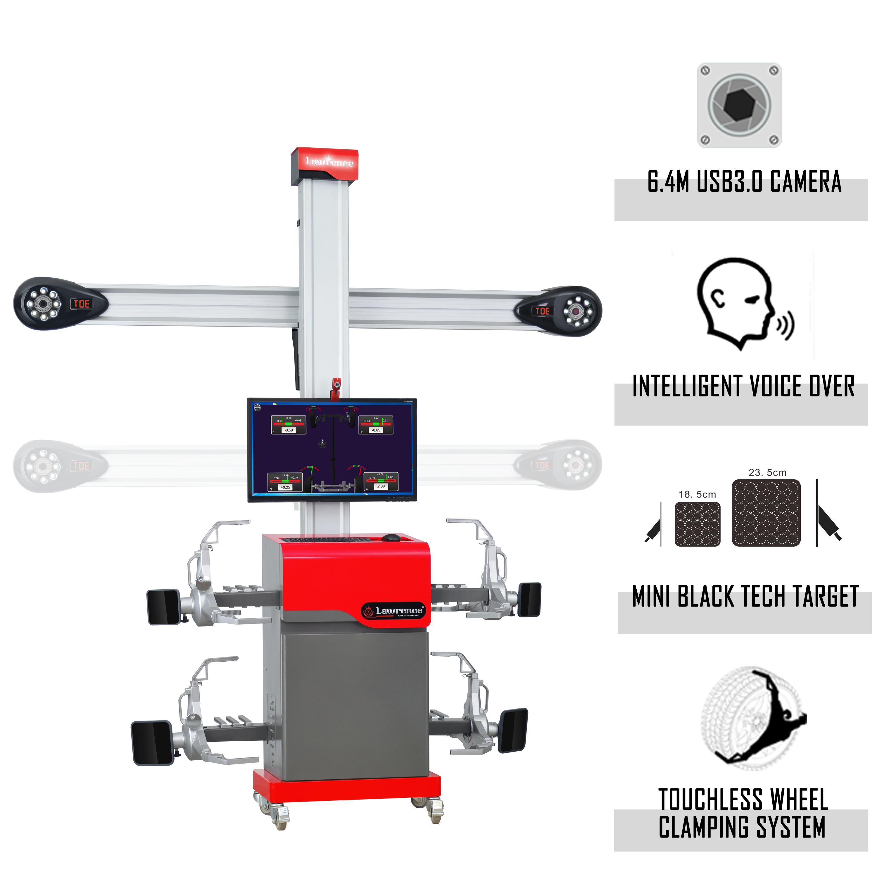 Newest lawrence wheel alignment stands