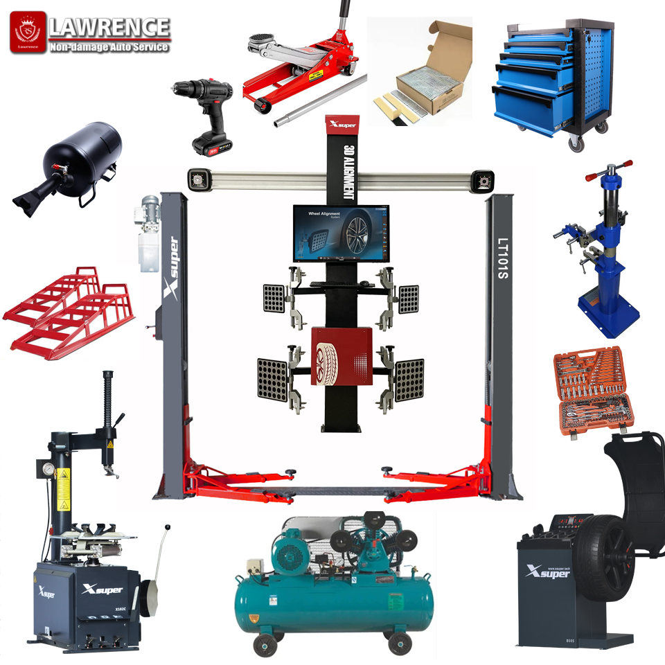 One step Vehicle Equipment Tire Service tools Wheel Balancer 4 post Car Lift Wheel Alignment Tire Changer  Nitrogen machine